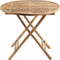 J-Line tafel Plooibaar Rond - bamboe - naturel
