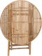 J-Line tafel Plooibaar Rond - bamboe - naturel