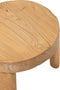 J-Line tafel Rond - hout - naturel - set van 2