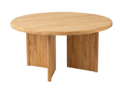 J-Line tafel Rond Teak - hout - naturel