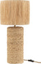J-Line tafellamp Bananenbladeren - jute - naturel
