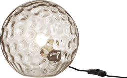 J-Line tafellamp Bollie - glas - lichtgrijs - small