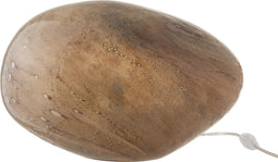 J-Line tafellamp Dany Ovaal - glas - bruin