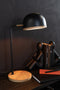 J-Line tafellamp Evy - ijzer/hout - zwart/naturel