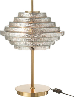 J-Line tafellamp - goud - metaal/glas - goud - LED lichtjes