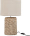 J-Line tafellamp + kap Dik Vlecht - beton/katoen - naturel - small