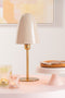 J-Line tafellamp - metaal - beige/goud