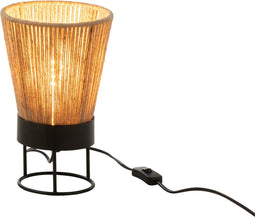 J-Line tafellamp Nina - jute - beige