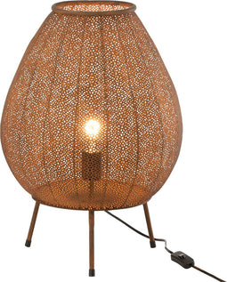 J-Line tafellamp Oosters - metaal - bruin - large