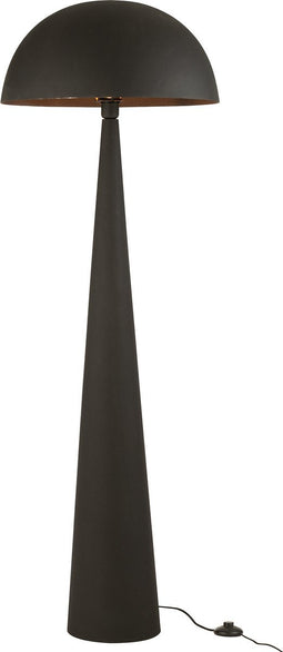 J-Line tafellamp Paddenstoel - metaal - zwart