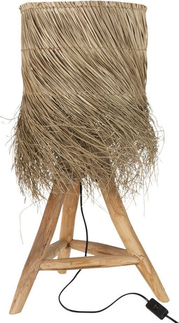 J-Line tafellamp Rafi - jute - hout - naturel
