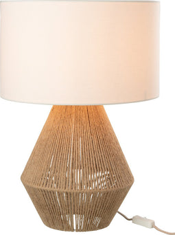J-Line tafellamp String - jute - naturel