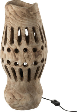 J-Line tafellamp Valerie - hout - naturel