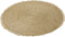 J-Line tapijt Kwastjesband - jute/katoen - beige/wit