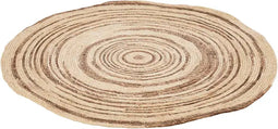 J-Line tapijt Rond - jute - beige/bruin