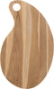 J-Line Terong Teak snijplank - hout - naturel - large - woonaccessoires