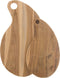 J-Line Terong Teak snijplank - hout - naturel - large - woonaccessoires