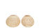 J-Line theelichthouder Kokosnoot Gaatjes - jute - naturel - 2 stuks