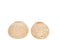 J-Line theelichthouder Kokosnoot Gaatjes - jute - naturel - 2 stuks
