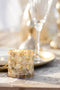 J-Line theelichthouder Mozaiek - glas - goud - small - 2 stuks