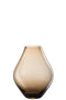 J-Line vaas Abby - glas - amber - small - 25 cm hoog