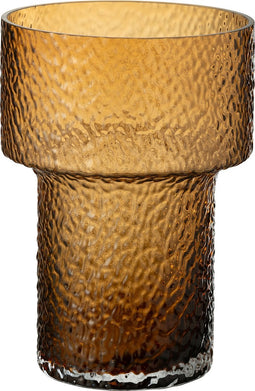 J-Line vaas betty - glas - bruin - small