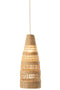 J-Line vaas Bladeren - glas - mix - small - 3 stuks