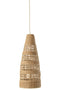 J-Line vaas Bladeren - glas - mix - small - 3 stuks