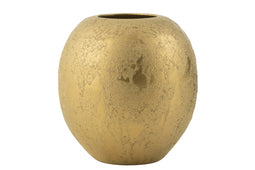 J-Line vaas Bol Rond - keramiek - goud