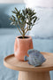 J-Line vaas Bult - glas - roze/oranje - small - 2 stuks