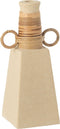 J-Line vaas Celine - bloemenvaas - cement - zand/naturel - 29 cm