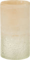 J-Line vaas Cilinder - glas - beige - small - 23 cm hoog