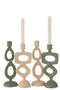 J-Line Vaas Conisch Glas Transparant Large