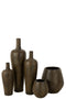 J-Line Vaas Conisch Glas Transparant Large
