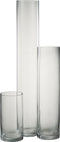J-Line vaas Cylinder - glas - transparant - large - 60.5 cm hoog