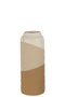 J-Line Vaas Cylinder Keramiek Beige/Lichtbruin Large