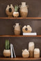 J-Line Vaas Cylinder Keramiek Beige/Lichtbruin Large