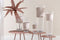 J-Line vaas Delph - glas - transparant/beige - medium