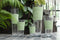 J-Line vaas Delph - glas - transparant/groen - large