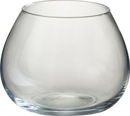J-Line vaas Fie - glas - transparant - small - Ø 19 cm