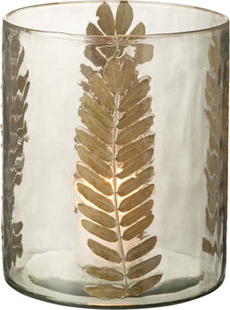 J-Line vaas Gouden Blad - large - 22.50 cm hoog