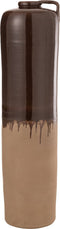 J-Line vaas Handvat - keramiek - beige/bruin - large - 88 cm hoog