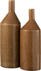 J-Line vaas Hoog - keramiek - bruin - large - 48 cm hoog