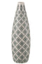 J-Line Vaas Kousa Porselein Blauw/Wit