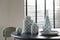J-Line Vaas Kousa Porselein Blauw/Wit