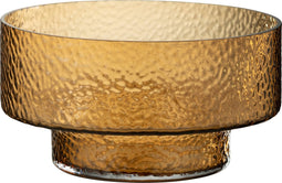 J-Line vaas Laag Betty - glas - bruin - 45 cm hoog