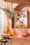 J-Line Vaas Laura Glas Oker Small