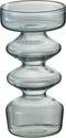 J-Line vaas Luna - glas - blauw - small - 14 cm hoog