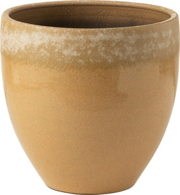 J-Line vaas Modern - keramiek - lichtbruin - small - Ø 36 cm