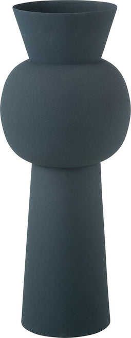 J-Line vaas Nala - ijzer - blauw - medium